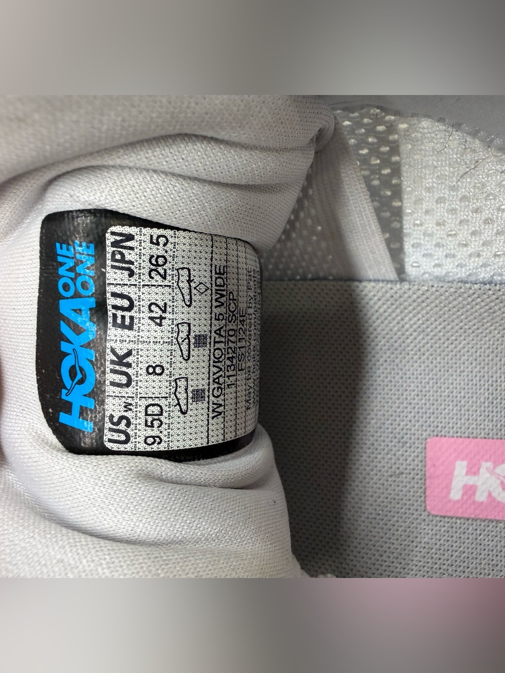 Very Lightly Worn - HOKA Gaviota 5 - Sea Ice / Pink Twilight - Picture 7 of 7